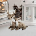 thumbnail image 4 of Moocorvic A Pair Sika Deer Stuffed Animals,Christmas Decorations Stuffed Deer Animal Plush Toys for Boys and Girls, Gifts for Women, for Christmas Yard Indoor Outdoor Garden Lawn, 4 of 6