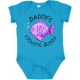 thumbnail image 3 of Inktastic Daddy's Fishing Buddy with Cute Purple Fish Boys or Girls Baby Bodysuit, 3 of 5