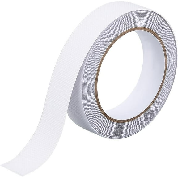 White Non Slip Tape Matte Adhesive Tape 1in x 16.5ft PVC Frosted Foggy Translucent Non Skid Grip Waterproof Finish Invisible Indoor Outdoor Label Sticker for Shower Floor Furniture Bathroom