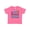 Hot Pink, variant on My First Baseball Season in Blue Boys or Girls Baby T-Shirt
