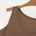 thumbnail image 7 of Duoif Womens Tank Tops, Sleeveless Crew Neck Loose Fit Summer Clothes Summer Tops Brown XXL, 7 of 7