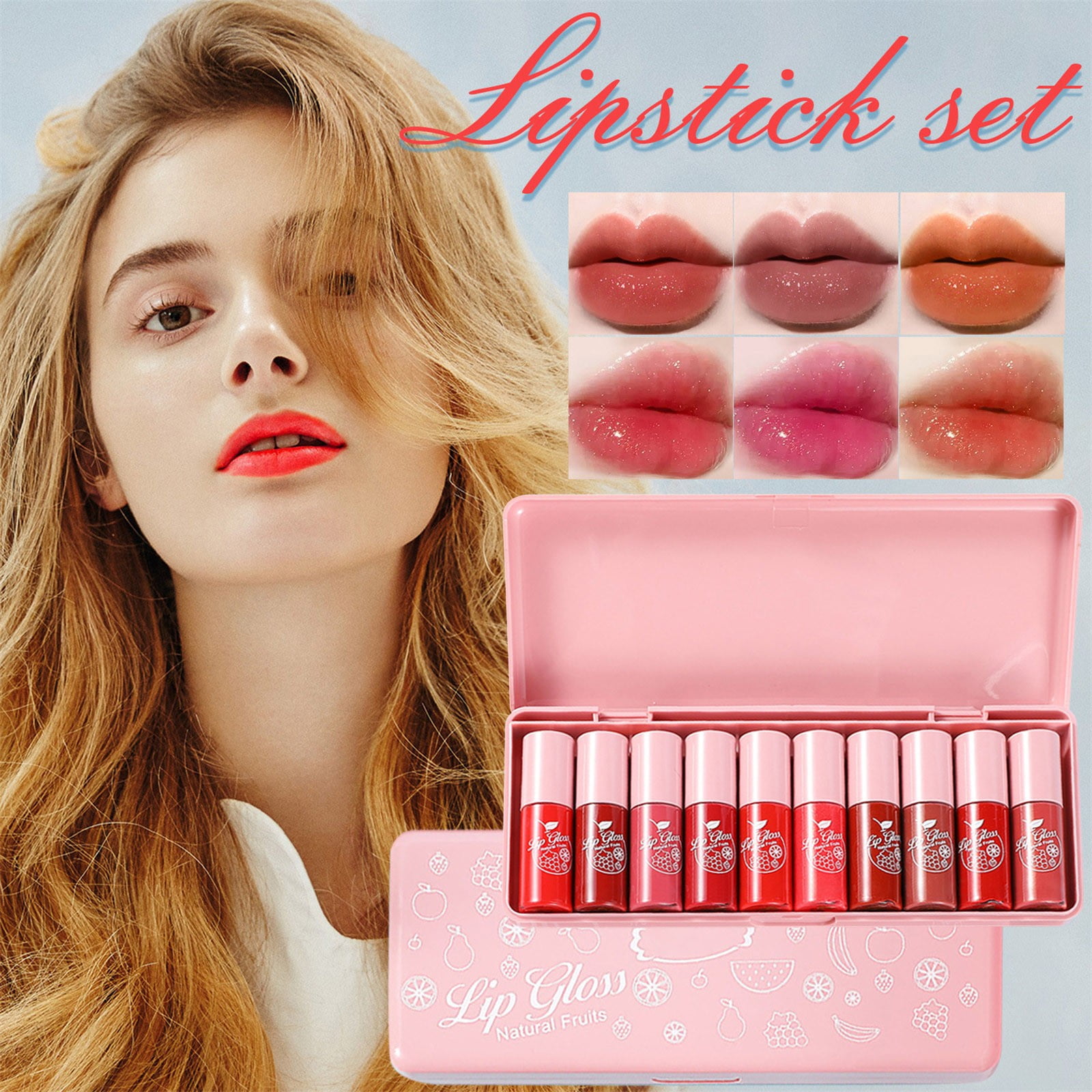Gloss Gloss Glaze Lasting Lip Lip Lip Set Glaze Moisturizing Lip