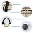 thumbnail image 5 of FORMRS Women's Travel Backpack Purse Anti-Theft Hidden Pockets Casual Shoulder Bag, Cream Plaid, 5 of 7