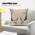 thumbnail image 3 of Funda de almohada de lino transpirable, decoración para el hogar, oficina, sofá, funda de cojín para coche sin inserciones (#15), 3 of 8
