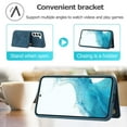 thumbnail image 6 of for Samsung Galaxy A54 5G Wallet Case, PU Leather Magnetic Flip Strap Wrist Phone Cover with RFID Blocking Card Holder  with Stand Function for Samsung Galaxy A54 5G - Blue, 6 of 6