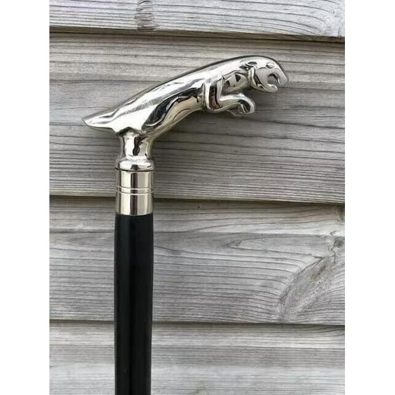 Brass Walking Solid Vintage Designer Victorian Simple Wooden Cane Antique Style Folding Walking Stick 36" Inches with Brass Handle for Men and Women