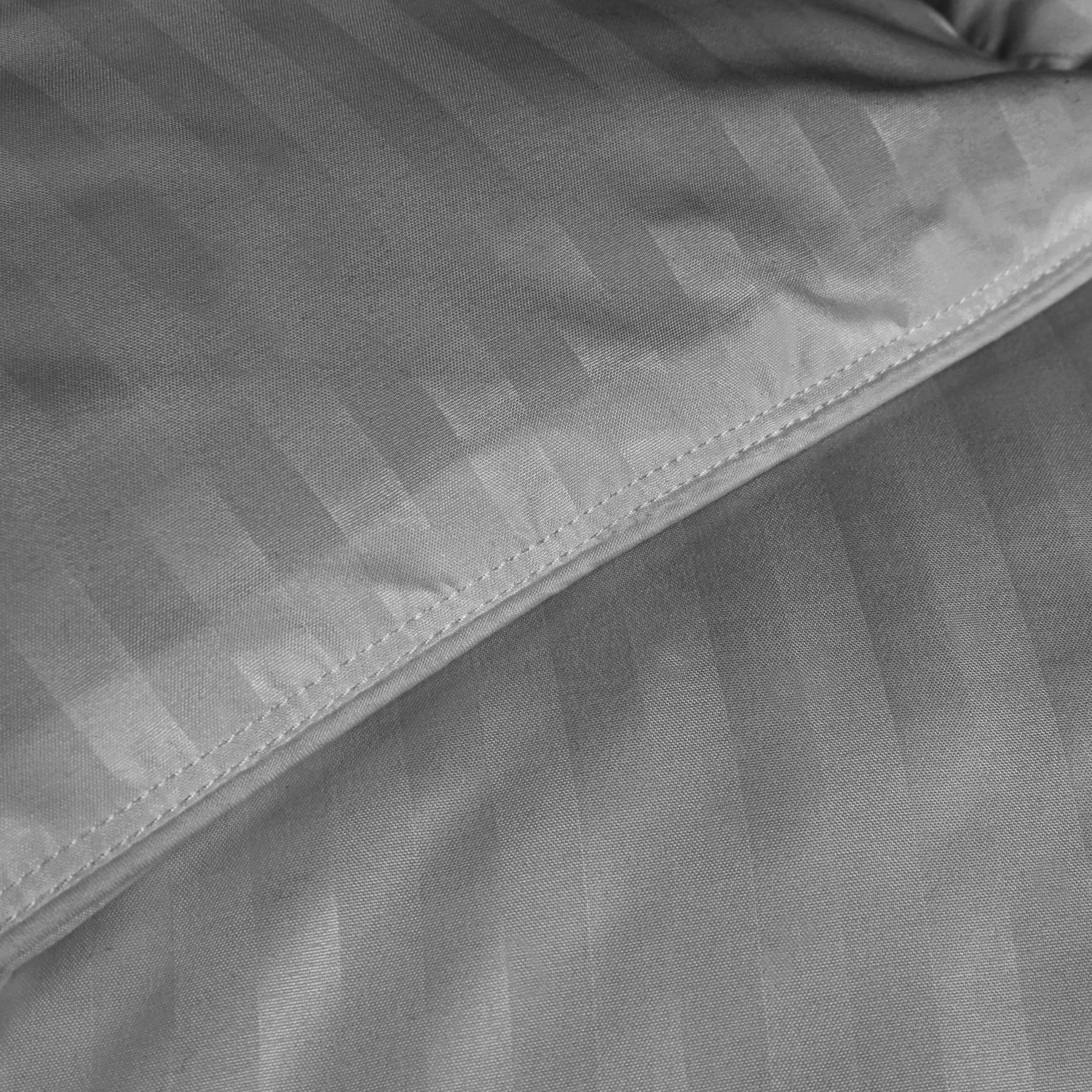 Superior Striped Down Alternative Comforter, Full/Queen, Silver