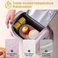 thumbnail image 3 of AUXDIQ 8L Insulated Cooler Bag Leakproof Cooling Tote Thermal Lunch Bag Purple, 3 of 6
