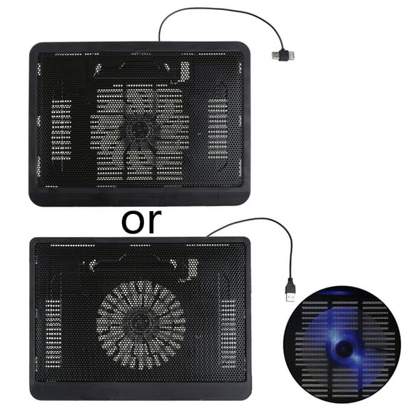 12-14 inch Gaming Laptop Cooler 1 Quiet Fans and LED Screen Adjustable Height