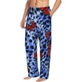 thumbnail image 2 of Sigee Abstract Colorful Butterflies Print Men's Pajama Pants - Soft Lounge Sleep Bottoms with Elastic Waistband and Pockets-X-Large, 2 of 9