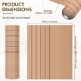 thumbnail image 2 of NUAHRHY 15.75"x118" Peel and Stick PVC Slat Wall Panel Drawing Wood Grain Pattern Self Adhesive Thick Wallpaper Panel 3D Soundproof for Walls and Ceilings, 2 of 10