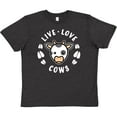 thumbnail image 3 of Inktastic Live Love Cows Youth T-Shirt, 3 of 5