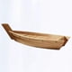 thumbnail image 2 of Wooden Sushi Plate Boat Shaped Dish Japanese Style Snack Tray Serving Dish for Home Restaurant (M Size), 2 of 3