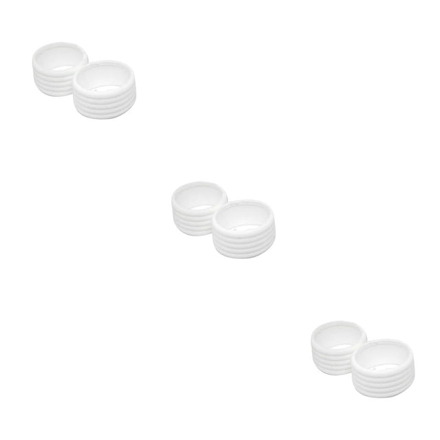 ZLight 2 Pieces Tennis Racket Grip Ring Badminton Bat Overgrip Fix Kit Grip Tape Protector Supplies Professional Accessories White 3Set