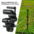 thumbnail image 4 of Electric Fence Insulator, Easy Installation T Post Insulator Clips 25PCS Wide Compatibility Compact Design  for Pet Fences for 1-1/4 inch Posts, 4 of 7