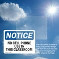 thumbnail image 6 of (2 Pack) No Cell Phone Use In This Classroom OSHA Notice Sign, 6 of 7
