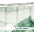 thumbnail image 3 of Green Extra Long Misty Pine Forest Shower Curtain 72 x 84, XL Mountain Foggy Woodland Scenery Tree Shower Curtains for Bathroom, Waterproof Nature-Themed Decor, 3 of 6