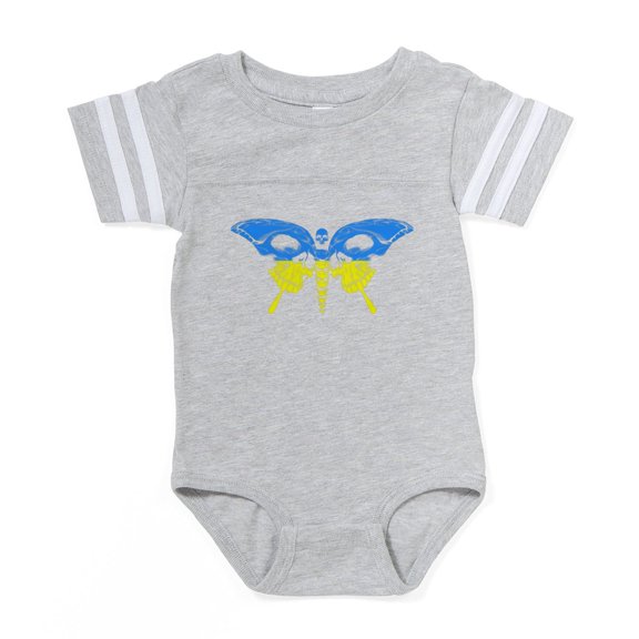 CafePress - Cool Ukraine Flag Ukrainian - Cute Infant Baby Football Bodysuit