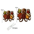 thumbnail image 5 of OIUR Octopus Charcuterie Platter with Fork Ocean Themed Cheese Board Tray for Meat Cheese Fruit Seafood Wood Serving Tray Unique Gift for Seafood Lovers And Entertainers, 5 of 7