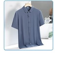 thumbnail image 2 of zfhfof Men's Knit Shirts Classic Short Sleeve Button Down Polo Shirt Fashion Casual Summer Beach Shirts, 2 of 5