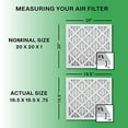 thumbnail image 2 of FilterBuy 20x20x1 Air Filter MERV 8, Pleated HVAC AC Furnace Filters (4-Pack, Silver), 2 of 3