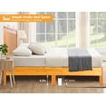 thumbnail image 4 of CL.HPAHKL Bed Frame Queen Size with Headboard, Solid Wood Foundation Queen Platform Bed, 13 Strong Wood Slats Support Mattress Frame Bed, Queen Bed Frame No Box Spring Needed, Easy Assembly, No Noise, 4 of 7
