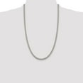 thumbnail image 5 of Auriga Fine Jewelry 925 Sterling Silver 5 mm Domed w/ Side Diamond-cut Curb Chain Necklace for Women 26", 5 of 7