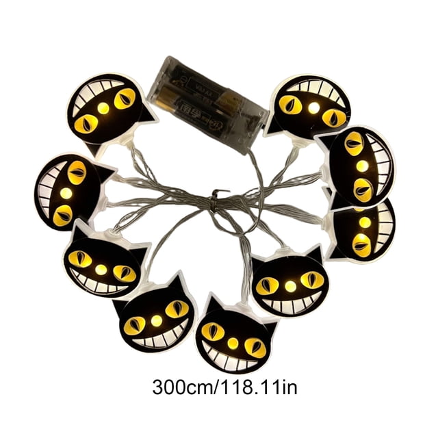 Decoraciones de Halloween, adornos de Halloween, regalos de Halloween para interiores, Halloween, Pascua, festival de fantasmas, cadena de luces, calabaza, fantasma, calavera, luces decorativas de col