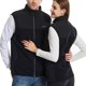 thumbnail image 5 of Chaquetas y abrigos casuales sin mangas y sin capucha para hombre, de moda, con cuello alto, sin mangas, para hombre, con carga mediante abrigo calefactado, blusa con cremallera, abrigo de poliéster p, 5 of 9