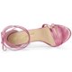thumbnail image 4 of Sandalias Con Cordones Y Punta Abierta Tacón De Aguja Allegra K Rosa claro 38, 4 of 6