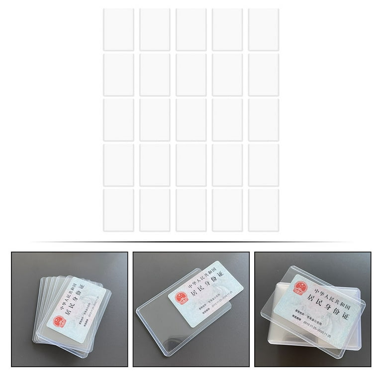 FRCOLOR 25Pcs Game Card Sleeves Trading Card Sleeve Playing Card Sleeves  Card Storage Covers Card Sleeves,0.94"X0.94"X0.39" - Walmart.com