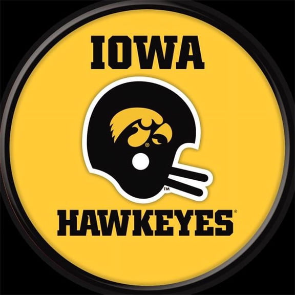 Grimm Industries IA-230-03 17 in. Team Disc Wall Sign - Helmet Vintage, Black & Gold