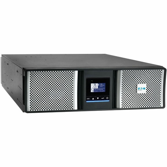 Eaton 9PX G2 6000VA 5400W 208V Online Double-Conversion UPS, L6-30P or Hardwired Input, 2 L6-20R, 2 L6-30R, Hardwired Output, Cybersecure Network Card, Extended Run, 3U Rack/Tower