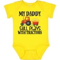 thumbnail image 3 of Inktastic Farming Daddy Plays with Tractors Boys or Girls Baby Bodysuit, 3 of 5