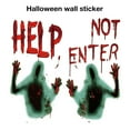 thumbnail image 1 of 2 PCS Vampire Horror Zombie Sticker Poster Decoration for Haunted House Halloween Party Wall Sticker Giant Bloody Window, 1 of 9