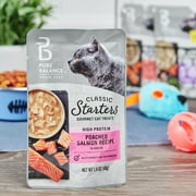 Pure Balance Classic Starters Gourmet Cat Treats, Poached Salmon in Broth, 1.4 oz