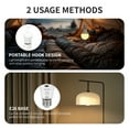thumbnail image 5 of FRIDEKO HOME 2 Pack Rechargeable Light Bulbs with Touch & Remote Control, Dimmable RGB Bulb, 11 Colors, 4 Timer, E26 Base, 2600mAh, Battery Operated Wireless Light Bulb for Sconces, Lamps, 5 of 11