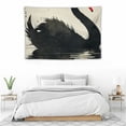 thumbnail image 4 of FANNA Black Swan Banksy Symbolism 60x40in Soft Durable Lightweight Tapestry Art for Home Wall Decoration Indoor or Outdoor Hanging 60x40in, 4 of 7