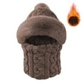 thumbnail image 4 of Tittly Winter Hats Beanie USB Heating Women's Knit Hat Winter Ear Hat Girls' Snow Hat Earmuffs Hat Skull Caps Hats for Women Coffee One Size, 4 of 7