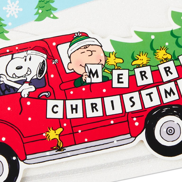 Connections from Hallmark Boxed Christmas Cards—Walmart Exclusive (Peanuts  Charlie Brown and Snoopy in Truck), 24 ct.