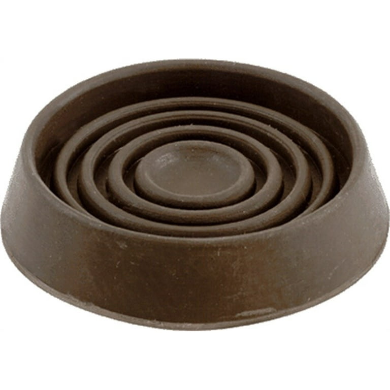 2 in. Brown Smooth Rubber Furniture Cups (4 per Pack) 2 in. Brown Smooth Rubber Furniture Cups (4 per Pack)