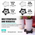 thumbnail image 6 of RULLINE 5 Gallon Bucket Dolly with 5 Swivel Swivel Wheels,75 lbs, Car Wash Bucket Wheels No Tip or Spilling for Car Washing Garage Construction Flowerpot, 6 of 7