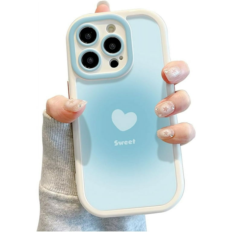 Love Heart Gradient Sweet Bright Color Cute Silicone Case for Women Girls Compatible with iPhone Case (iPhone 14 Pro Max,Blue Black) - Walmart.com Love Heart Gradient Sweet Bright Color Cute Silicone Case for Women Girls Compatible with iPhone Case (iPhone 14 Pro Max,Blue Black) - Walmart.com