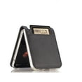 thumbnail image 4 of ELEHOLD Leather Wallet Case for Samsung Galaxy Z Flip 4 Lychee Pattern with Card Slots, Slim Thin Premium PU Leather Anti-Scratch Shockproof Protective Case for Men Women, Black, 4 of 8