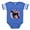 Royal Blue, variant on CafePress - Giantschnauzerpatriot - Cute Infant Baby Football Bodysuit