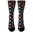 thumbnail image 4 of ThisWear Music Teacher Gifts Guitar Patterned Crazy Socks Music Themed Gift Set 2-Pair Novelty Crew Socks, 4 of 5
