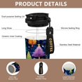 thumbnail image 3 of 500ml Double-Wall Vacuum Insulated Tumblers Stainless Steel Coffee Tumbler with Ceramic Coating Colorful Christmas Trees Pattern, 3 of 8