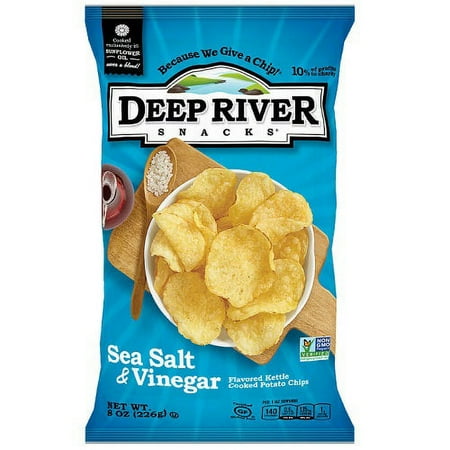 Deep River Sea Salt & Vinegar Kettle Chip, 8oz