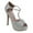 Silver, variant on Top Moda Meadow-1 Women's Rhinestone T-Strap Stiletto Heel Glittery Platform Pumps