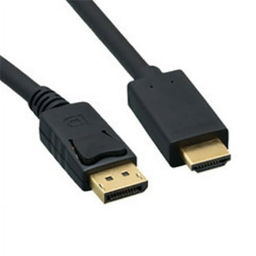 CableWholesale 10H1-64103 3 ft. DisplayPort to HDMI Cable - DisplayPort Male to HDMI Male, Black